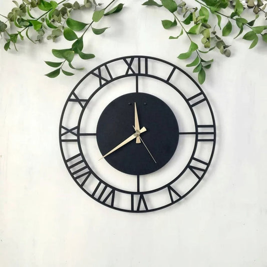 Stylish Roman Metal Wall Clock