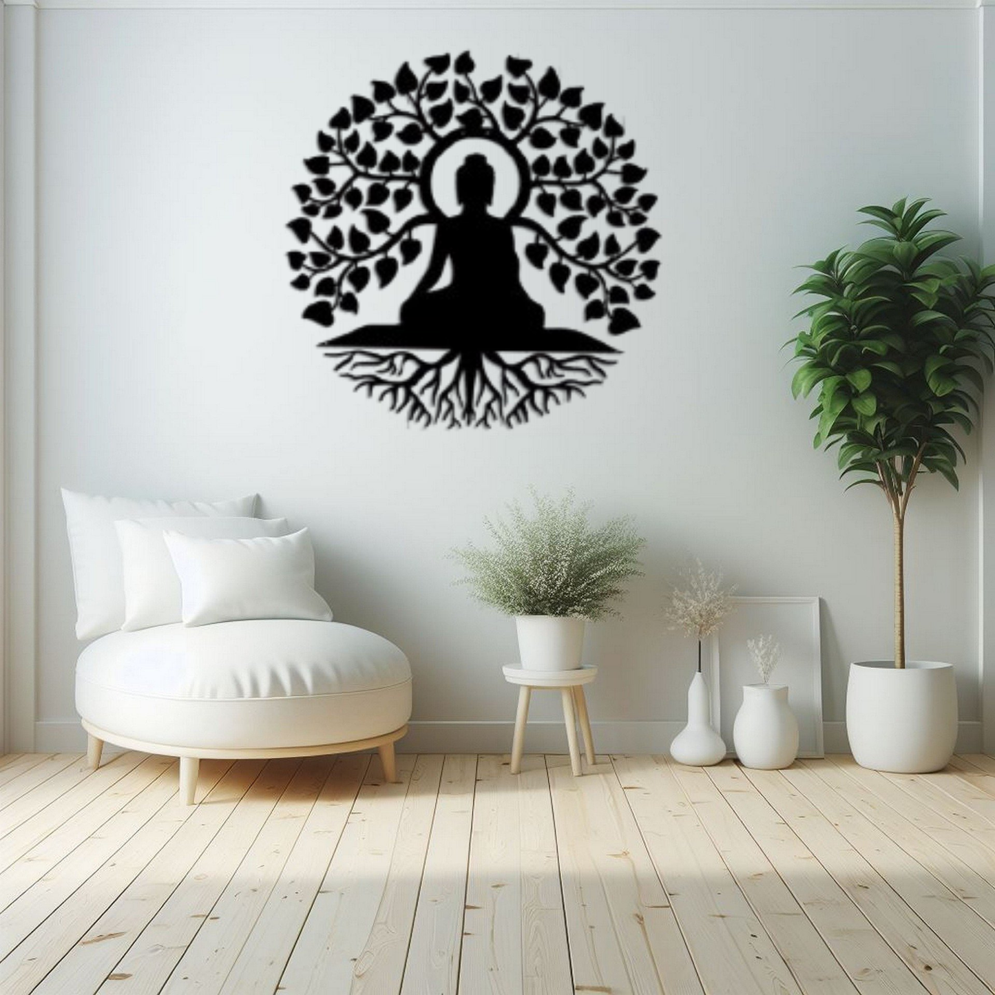 Spiritual Buddha Metal Wall Art Home Decor