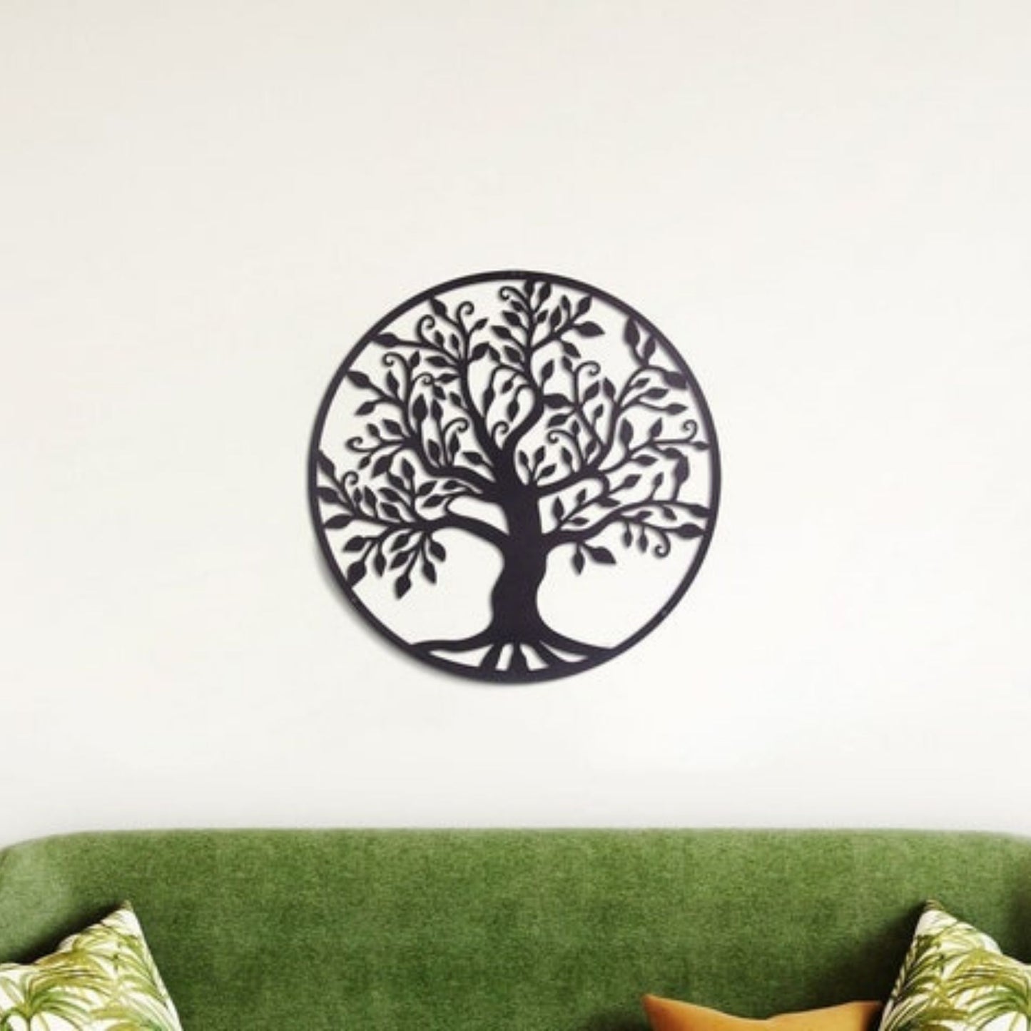 Decorative Round Tree with Bird Design Wall Hanging