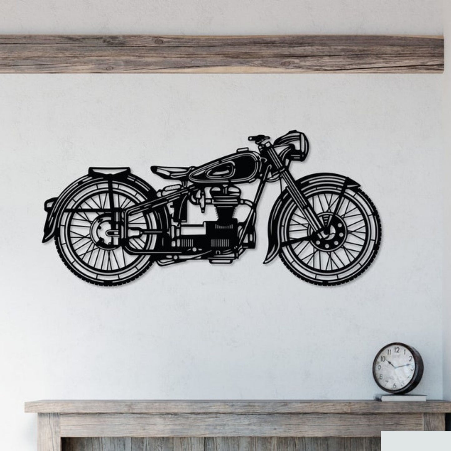 Retro Bike Metal Wall Decor for Home