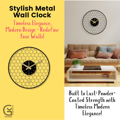 Premium Modern Honeycomb Design Wall Clock