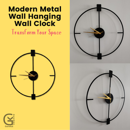 Grande Design Elegant Metal Analog Wall Clock