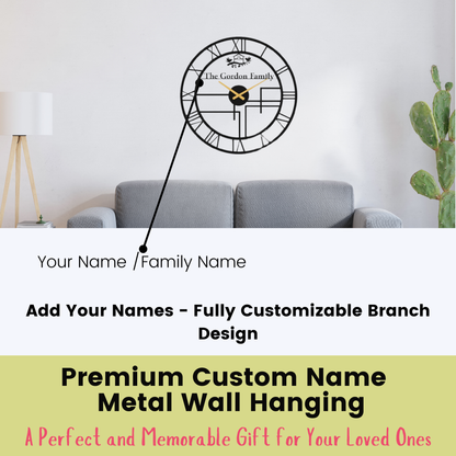 Customized Metal Analog Wall Clock