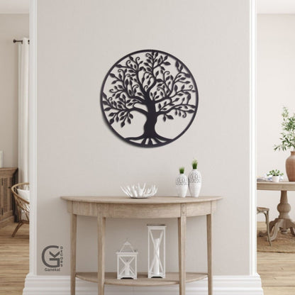 Decorative Round Tree with Bird Design Wall Hanging