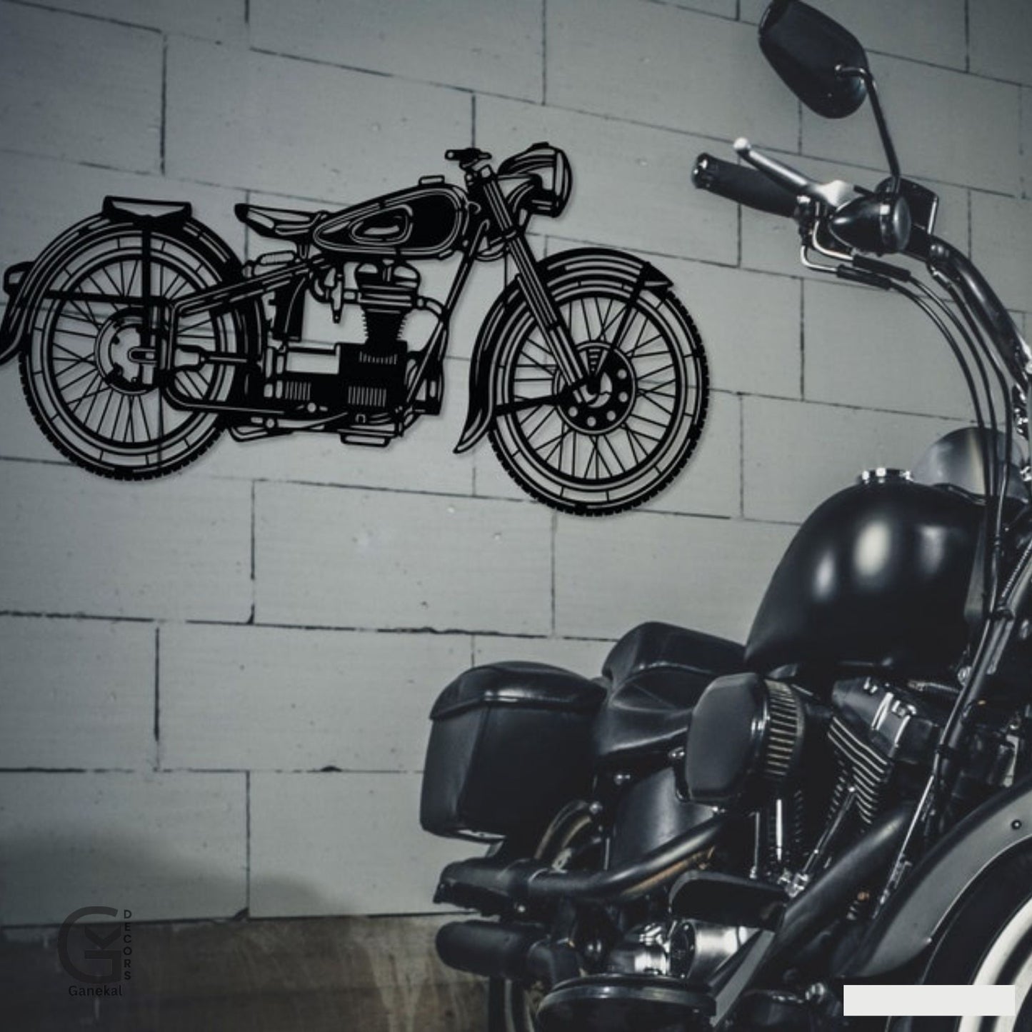 Retro Bike Metal Wall Decor for Home