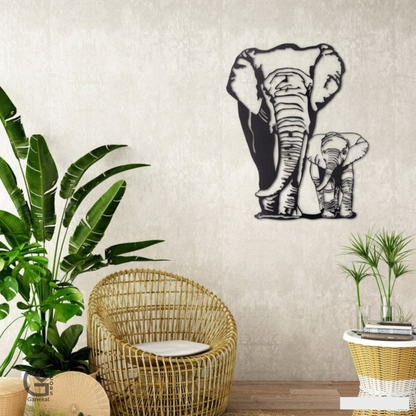Premium Elephant Metal Wall Hanging Decor