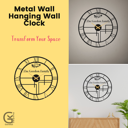 Customized Metal Analog Wall Clock