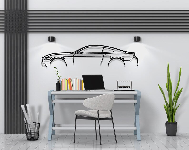 FORD Mustang Metal Wall Hanging silhouette