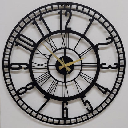 Stylish Big Metal Wall Clock for Living Room
