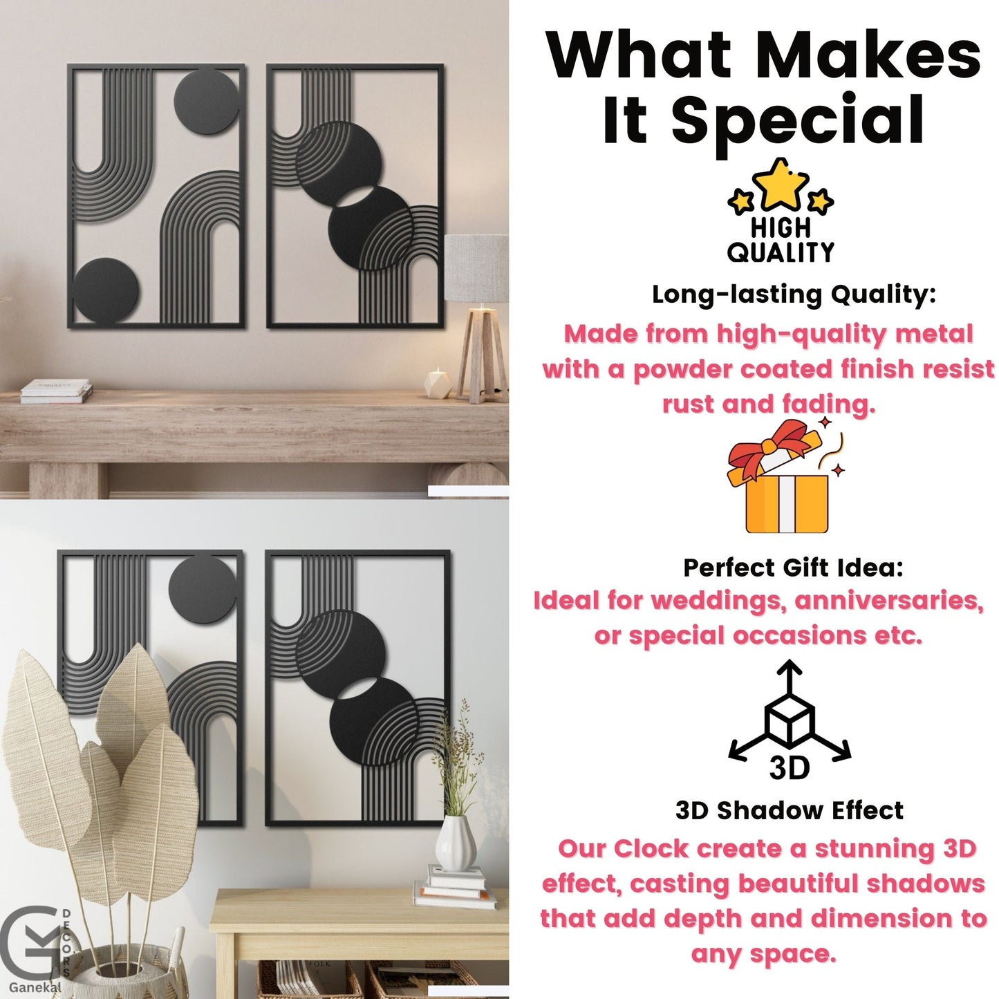 Elegant Metal Wall Hanging