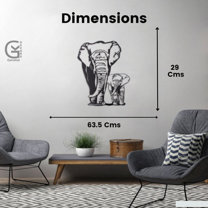 Premium Elephant Metal Wall Hanging Decor