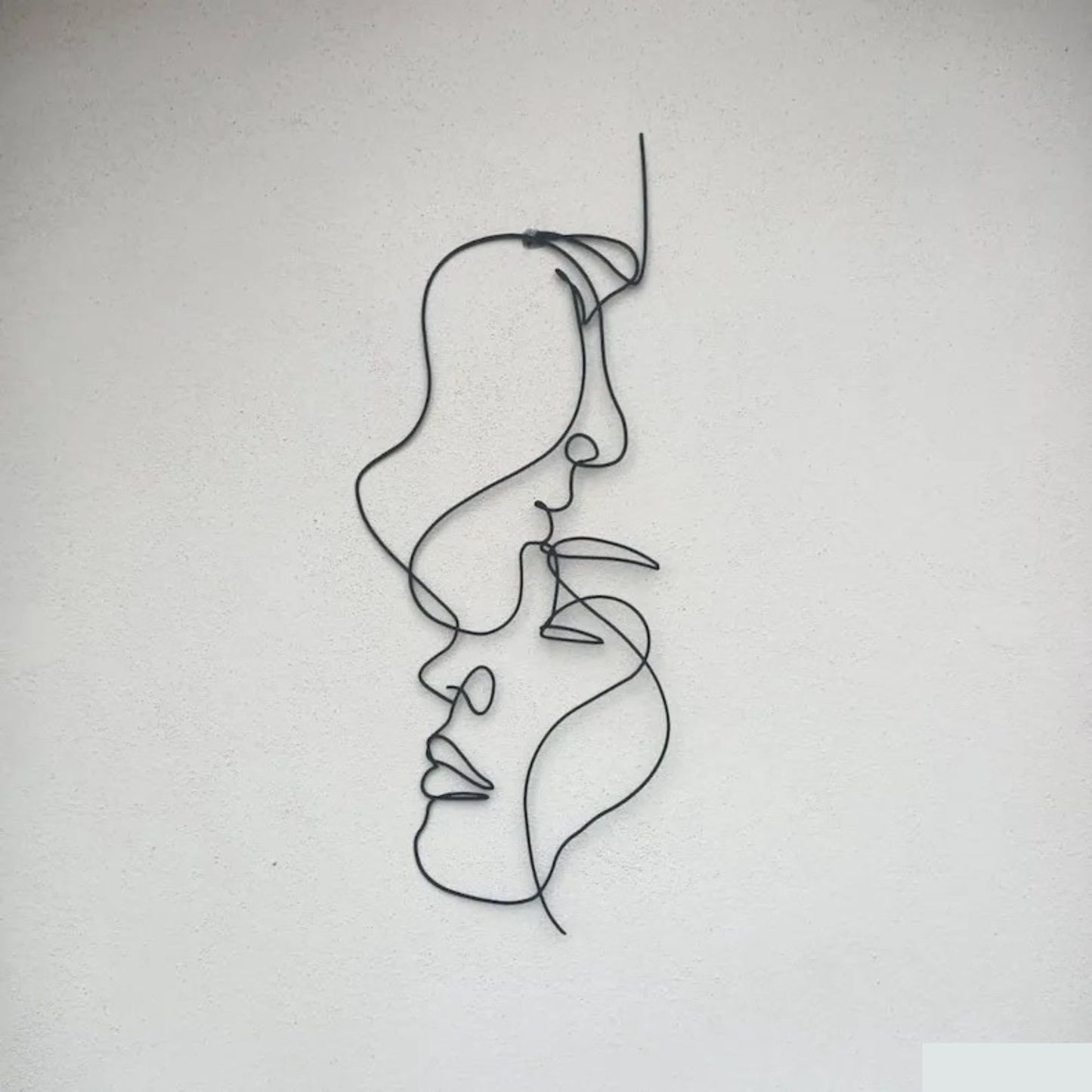 Abstract Face Line Art for Living Room Decor