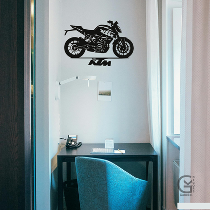 KTM DUKE Metal Wall Hanging Silhouette