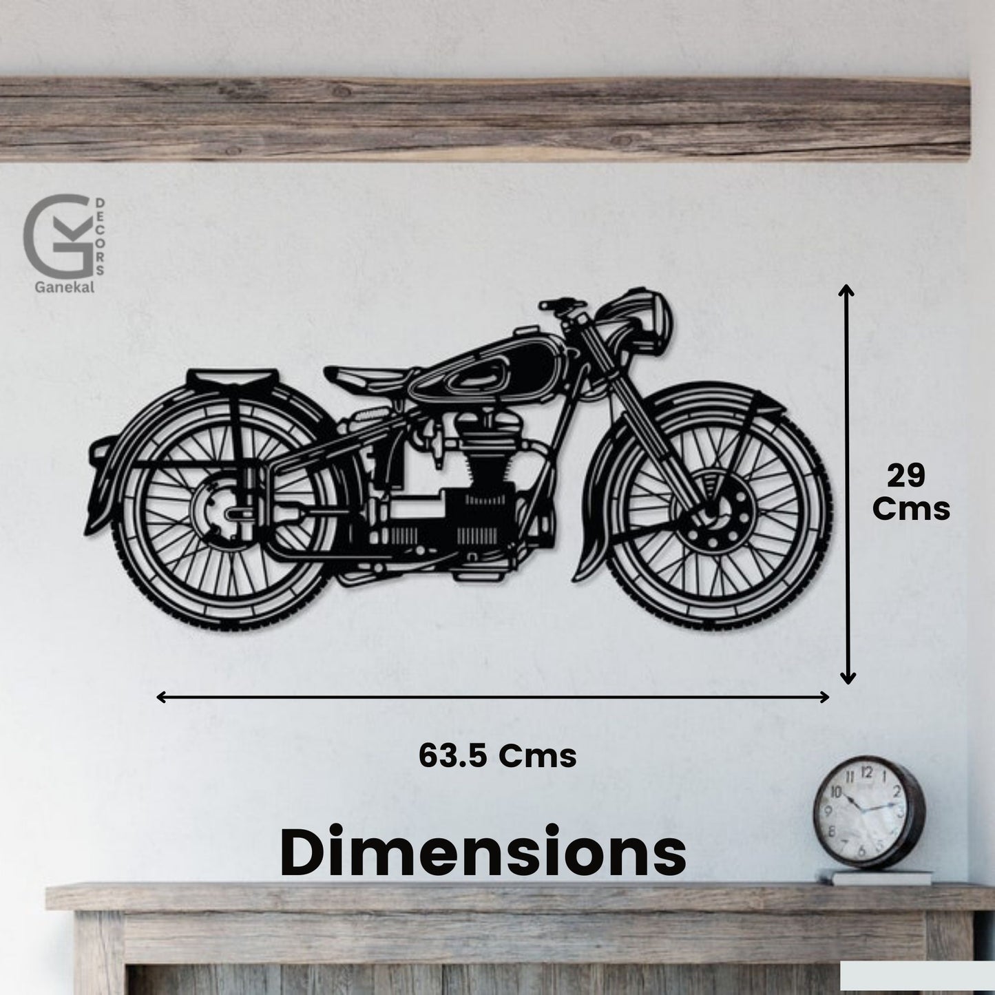 Retro Bike Metal Wall Decor for Home