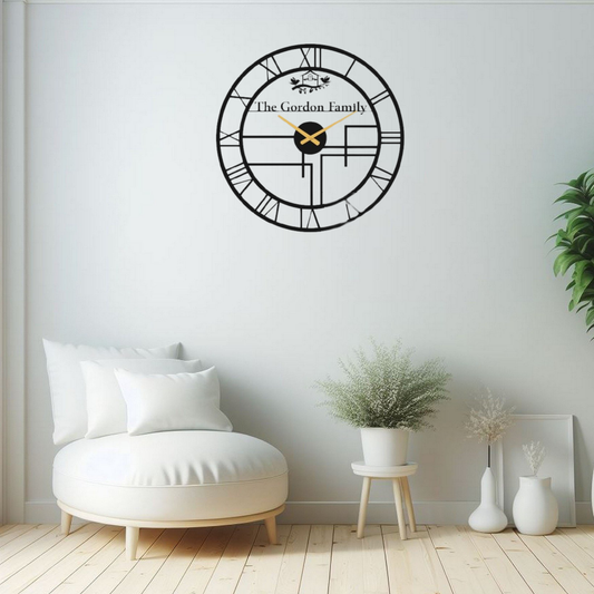 Customized Metal Analog Wall Clock